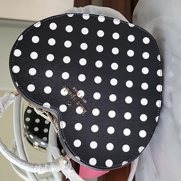 kate spade Handbags - Kate Spade Love Shack Heart Crossbody- Black- New!